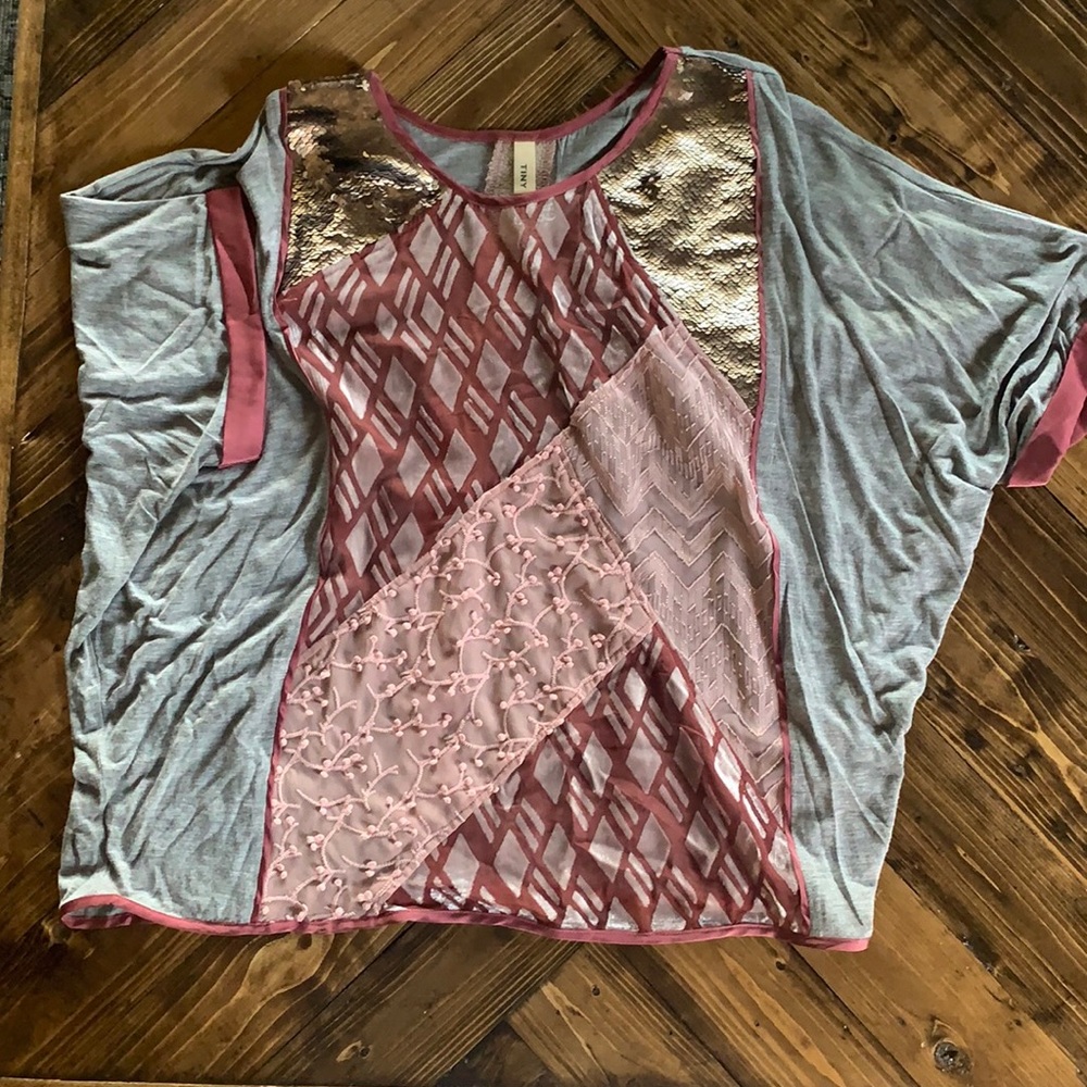 Tiny Brand Super Soft Jersey Patchwork Tee - image 1